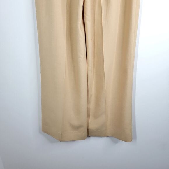 ZARA Masculine Wid Leg Trousers Slacks Sand Tan Size Small - Picture 11 of 13